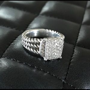 David Yurman Wheaton Petite Pave Diamond Ring
